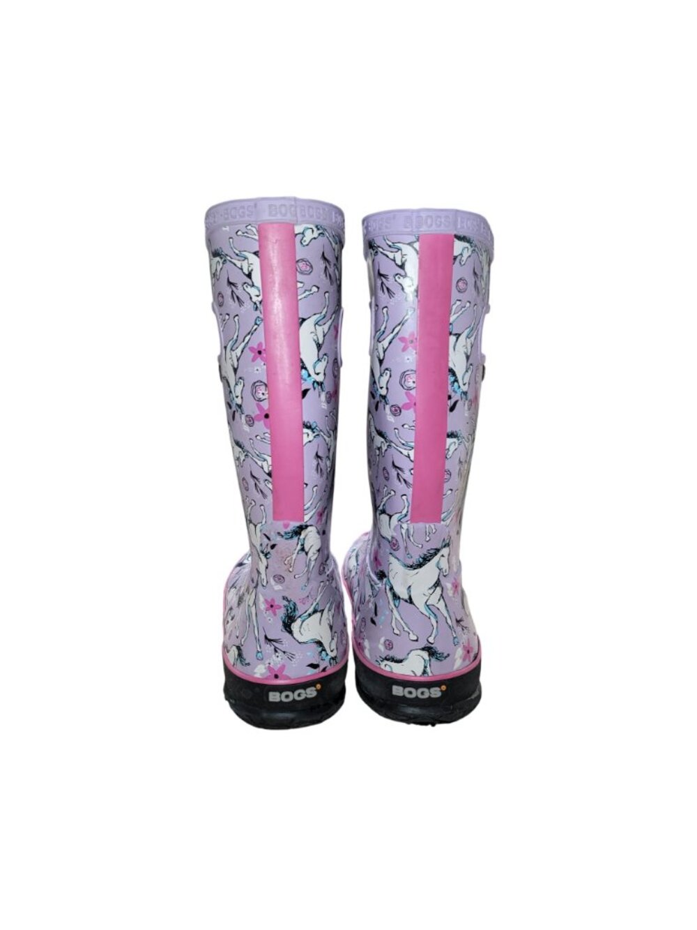 Bogs Girls Unicorn Print Waterproof Rain Boots - Picture 6 of 7